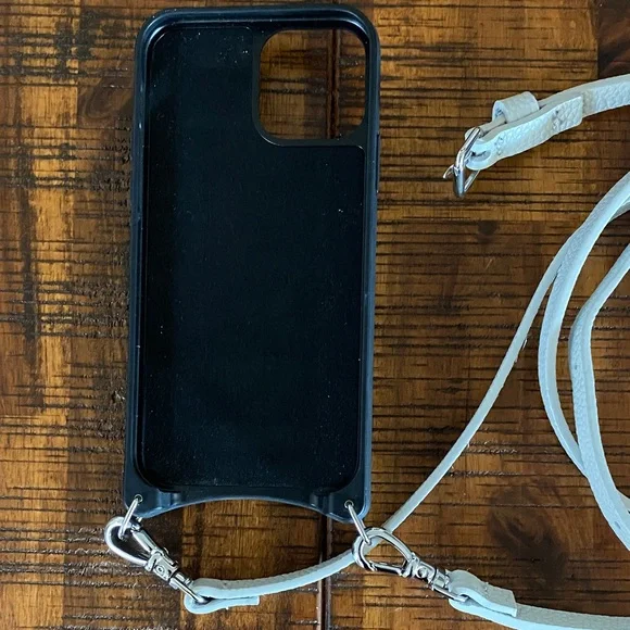 Bandolier Light Gray Leather Phone Case - Picture 3 of 6